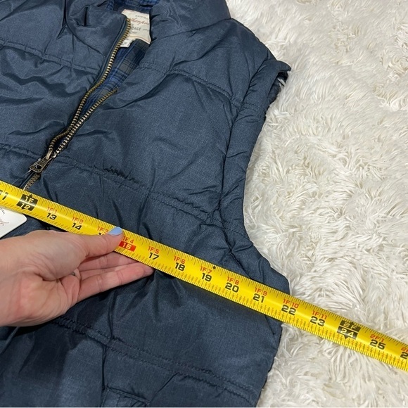 Weatherproof Vintage Men's Flannel Lined Puffer Vest Blue NWT large - Picture 8 of 11